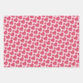 Raspberry Pink Heart Geschenkpapier Set (Vorderseite 2)