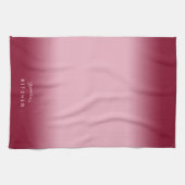 Raspberry Pink Ombre Geschirrtuch (Horizontal)