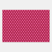 Raspberry Pink Sparkle Sequin Metallische Weihnach Geschenkpapier Set (Vorderseite 2)
