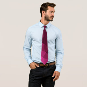 Raspberry Pixalated Neck Tie Krawatte
