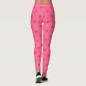 Raspberry Polka Dot Leggings (Rückseite)