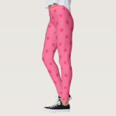 Raspberry Polka Dot Leggings (Links)