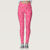 Raspberry Polka Dot Leggings (Vorderseite)