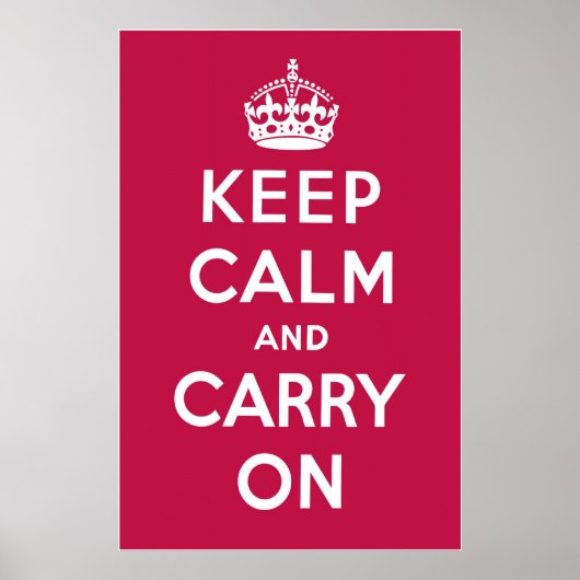 Raspberry Red Poster (Vorne)