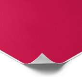 Raspberry Red Poster (Ecke)