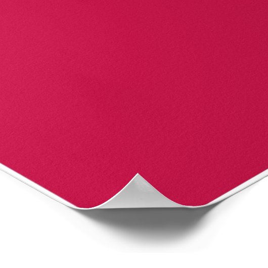 Raspberry Red Poster (Ecke)