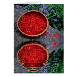 Raspberry Reflection Dankeschön Karte