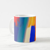 "Raspberry Rhapsody" Abstrakte Kunst Kaffeetasse (Vorderseite Links)