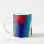 "Raspberry Rhapsody" Abstrakte Kunst Kaffeetasse (Links)