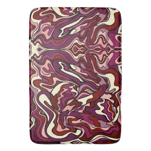 Raspberry Ripple Badematte (Vorderseite Vertikal)