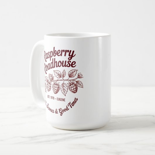 Raspberry Roadhouse  Kaffeetasse (Vorderseite Links)