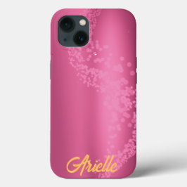 Raspberry Rose Gradient Bokeh Wave Case-Mate iPhone Hülle