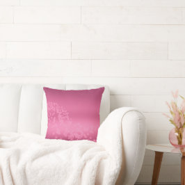 Raspberry Rose Gradient Bokeh Wave Throw Kissen