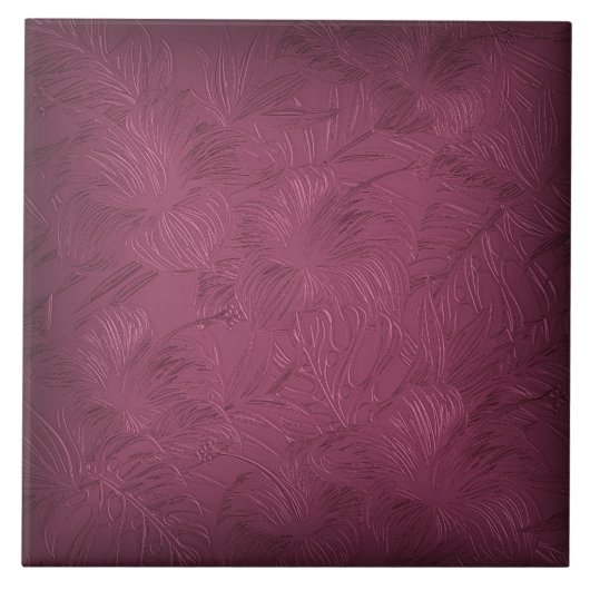 Raspberry Rose Keramik Fliese (Vorderseite)