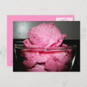 Raspberry Sherbet Postcard Postkarte (Vorne/Hinten)
