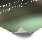 Raspberry Sherbet Rose Poster: ROSE & PROSE 20x16 Poster (Ecke)