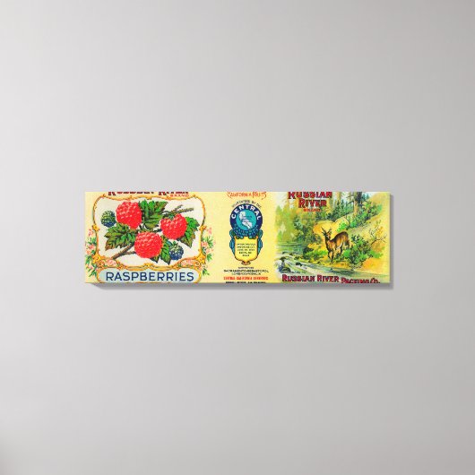 Raspberry-Siegel Leinwanddruck (Vorderseite)