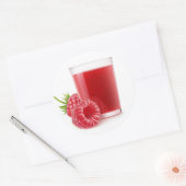 Raspberry Smoothie Runder Aufkleber (Umschlag)