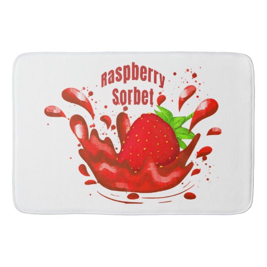 Raspberry Sorbet Badematte (Vorderseite)