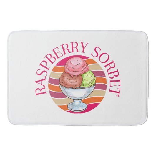 Raspberry Sorbet Badematte (Vorderseite)