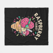 Raspberry Sorbet Fleecedecke (Vorderseite (Horizontal))