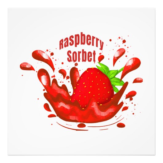 Raspberry Sorbet Fotodruck (Vorne)