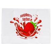 Raspberry Sorbet Große Geschenktüte (Rückseite)