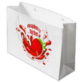 Raspberry Sorbet Große Geschenktüte (Rückseite Schrägansicht)