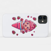 Raspberry Sorbet Kawaii Case-Mate iPhone Hülle (Rückseite (Horizontal))