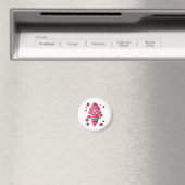 Raspberry Sorbet Kawaii Magnet (In Situ (Geschirrspüler))