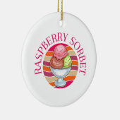 Raspberry Sorbet Keramik Ornament (Rechts)