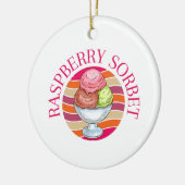 Raspberry Sorbet Keramik Ornament (Links)