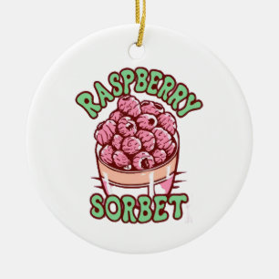 Raspberry Sorbet Keramik Ornament