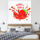 Raspberry Sorbet Leinwanddruck (Insitu (Schlafzimmer))