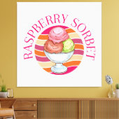 Raspberry Sorbet Leinwanddruck (Insitu (Wohnzimmer))
