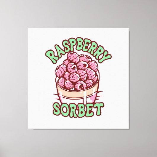 Raspberry Sorbet Leinwanddruck (Vorderseite)