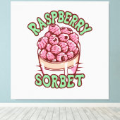 Raspberry Sorbet Leinwanddruck (Insitu (Holzboden))