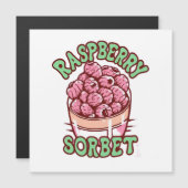 Raspberry Sorbet Magnetkarte (Vorne/Hinten)