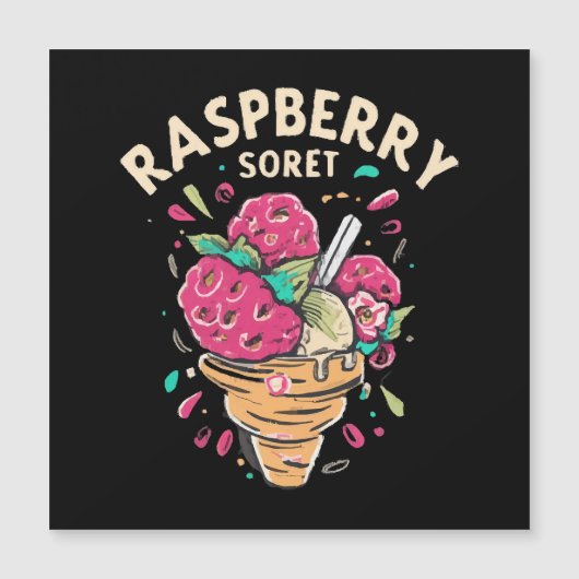 Raspberry Sorbet Magnetkarte (Vorderseite)