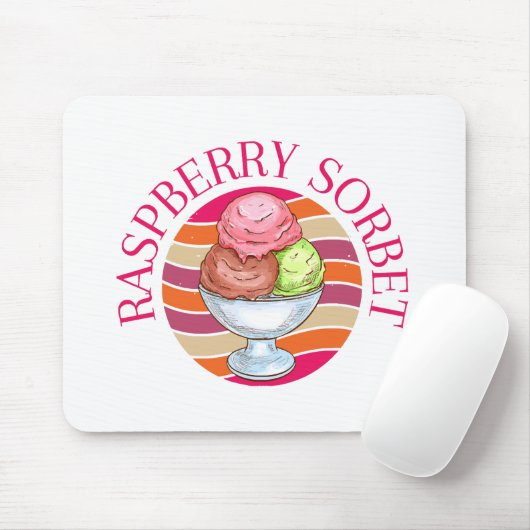 Raspberry Sorbet Mousepad (Mit Mouse)