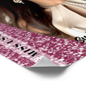 Raspberry Sparkle Custom Pageant Poster Print (Ecke)