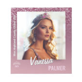 Raspberry Sparkle Titlehalter Autograph Notepad Notizblock (Vorderseite)