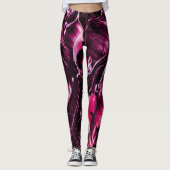 Raspberry Splash, dunkelrosa Flüssigkeit, Mitterna Leggings (Vorderseite)