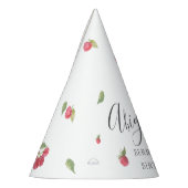 Raspberry Sweet Berry Erster Geburtstag Partyhütchen (Links)