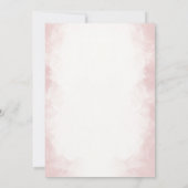 Raspberry Sweet Watercolor Babydusche Sip & See Einladung (Rückseite)