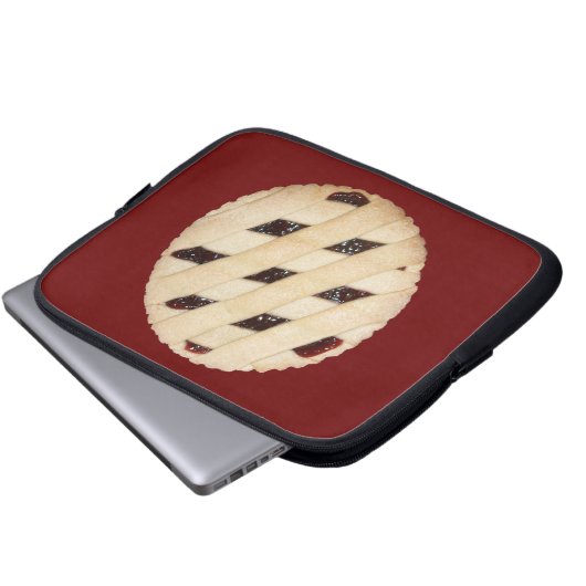 Raspberry Tart Laptop Sleeve (Vorne Knopf)