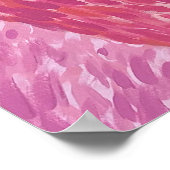 Raspberry the Flamingo - von Just Dahl Poster (Ecke)