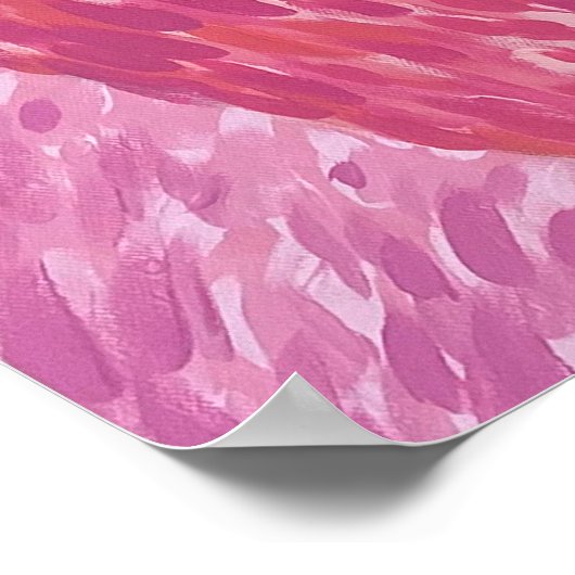 Raspberry the Flamingo - von Just Dahl Poster (Ecke)