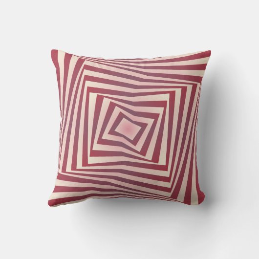 Raspberry Tunnel Whirl Kissen (Rückseite)