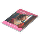 Raspberry Twist Crowning Pageant Custom Notepad Notizblock (Rotiert)